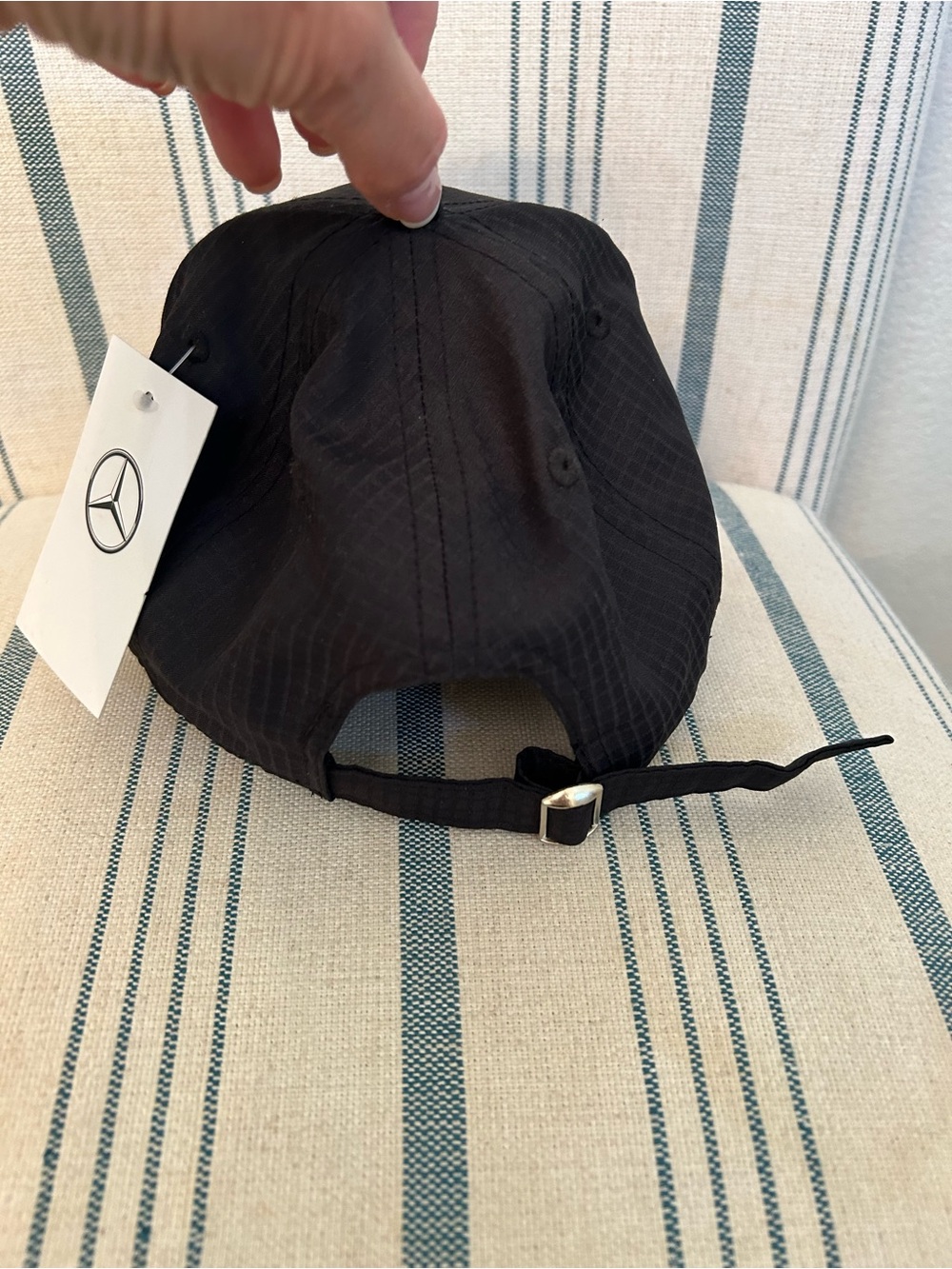 NWT Mercedes Benz Men's Black Branded Embroidered Logo Baseball Cap - Picture 4 of 6